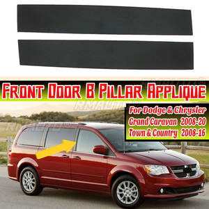 Par de apliques para el pilar B de la puerta delantera del coche, molduras para los postes de las ventanas, para Dodge, Chrysler Town Country, Grand Caravan 2008-2020 - Product Image 2