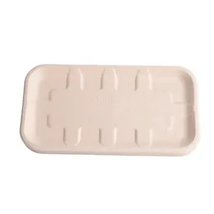 Papier Deli Vlees Met Deksel Vlees Papier Wegwerp Papieren Voedsel Vlees/Lunchbox Clear Food Grade Lade