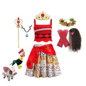BX 2026 Girls <strong>Moana</strong> Cosplay Costume for Kids Vaiana Princess Dress <strong>Clothes</strong> - Product Image 6