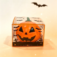 Jouet anti-stress sensoriel souple et craquant en TPR, motif fantôme d'Halloween, nouveauté, mini, pour cadeaux de fête, cadeau pour enfants, boîte de lot amusante