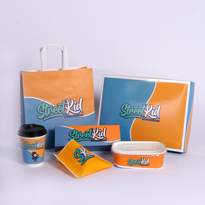 Takeaway Food Grade Compostable Greaseproof Paper <strong>Lunch</strong> <strong>Box</strong> Full Range Restaurant Paper Togo <strong>Box</strong> for Catering Chains - Product Image 3