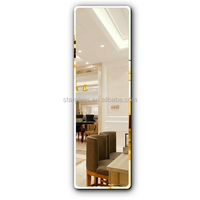 Miroirs muraux carrés en verre argenté modernes de 4 mm, 5 mm et 6 mm pour salle de bain d'hôtel