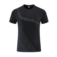 Camiseta Deportiva Personalizada de Poliéster y Elastano para Hombre, Absorbe la Humedad, Cuello Redondo, para Gimnasio
