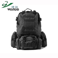 Sac à dos tactique de haute qualité 1000D imperméable à l'eau avec fermeture à glissière Capacité de 36 à 56L Conception multifonctionnelle de survie en plein air