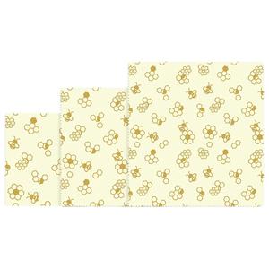 Beeswax <b>Wrap</b> Set 3 Pieces 18x20 Cm 25x28 Cm 33x35.5 Cm Reusable Food Cover Eco Friendly Storage Solution - Product Image 1