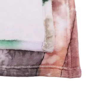 Couvertures à sublimation personnalisées avec logo de marque Couvertures en flanelle polaire de qualité douce pour l'automne et l'hiver Couverture personnalisée en serviette