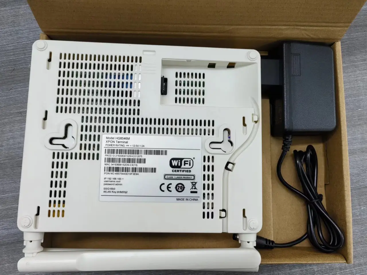 موجه جهاز توجيه ONU ONT مودم HG8546M Gpon Xpon 1GE+3FE+1Tel+USB+WiFi برنامج مؤقت باللغة الإنجليزية