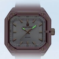 Nouveau modèle NAVIFORCE NF7106 montre femmes mode bracelet en silicone montre de sport pour étudiants montres à quartz lumineuses étanches