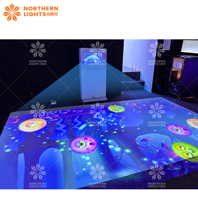 Northern Lights All-in-one Floor Projection Machine Portable Interactive Projection Games Floor