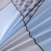 Parure de draps de lit double/grand lit en microfibre ultra-fine, imprimée, effet givré, nouvelle collection, vente chaude