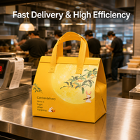 Sac isotherme jetable en non-tissé pour les fêtes chinoises, avec poignée, en feuille d'aluminium, pour le transport de repas et les plats à emporter