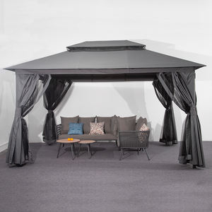 Gazebo de aluminio de acero con mosquitera de 4 lados para patio trasero de lujo - Product Image 2