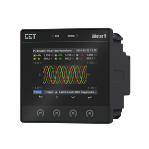 CET IMeter 5 Trifásico Clase 0,2 S Color LCD Monitor de calidad de energía Ethernet para aplicación BACnet/IP - Product Image 2