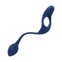 GINYA OEM Vibrations-Cockring für Männer, weicher Silikon-Prostata-Stimulator, wasserdichter Vibrations-Analplug, Sexspielzeug für Männer