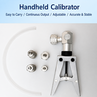 Portable Manual Pressure Calibrator Pump Pneumatic Hand Pump for Pressure Gauge Testing 0.095 to 6MPa Range with Fine Adjustment