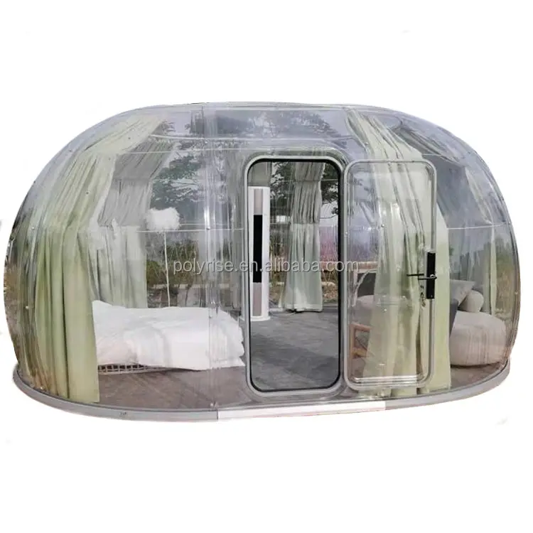 Polycarbonaat Grote Koepel Tent Iglo Camping Geluiddichte Dome Vormige Tenten Bubble Tent Transparant Voor Picknick