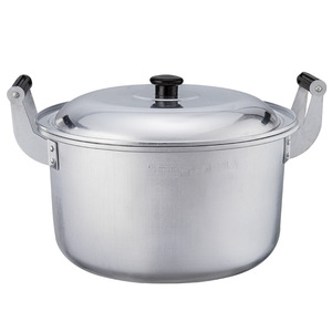 Aluminum Soup <b>Pot</b> 5L+ Double Handles <b>Large</b> Capacity For Cooking Porridge Stewing Boiling Water Household Use - Product Image 3