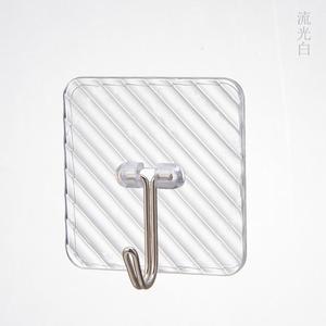 4 cái/bộ bán buôn mạnh mẽ không đấm dính dính hút móc nhựa trong suốt phòng tắm phòng khách tủ quần áo - Product Image 5