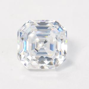 Superbe Moissanite de laboratoire VVS sans défaut, ultra blanche, certifiée Pro, taille Asscher 1 carat, pierres lâches, Offert Dropshipping - Product Image 1