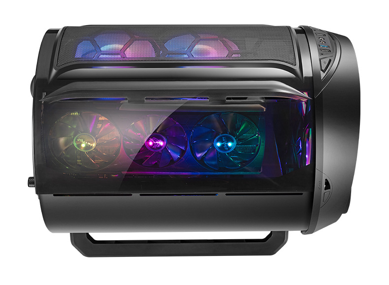 ATX Mini-ITX RGB Gaming PC Case with Window & USB Ports - OEM