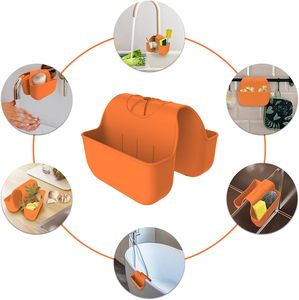 Support de cuisine en silicone suspendu, non pliable, de type crochet, pour <span class=keywords><strong>savon</strong></span> <span class=keywords><strong>liquide</strong></span> et éponge, décoratif - Product Image 4
