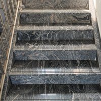 LangTaoSha Modern Villa Granit Abu-abu Poles Motif Gelombang Batu Alam Ukuran Kustom Harga Pabrik untuk Dinding Lantai