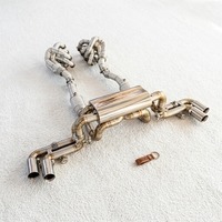 Système d'échappement complet SDO en titane à soupape sous vide pour Ferrari 360 F360 3.6L V8 2001-2005, avec downpipe et collecteur catalytes à haut débit