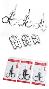 Worth Garden Decorative Accessory Multi-<strong>function</strong> Home Cutting Shears Stainless Steel Mini Hand Portable <strong>Folding</strong> Scissors - Product Image 6