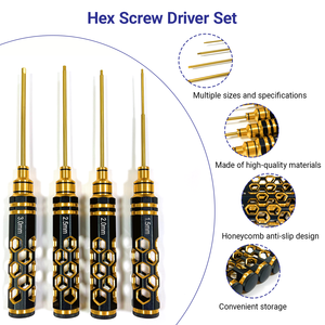 Juego de Destornilladores Hexagonales RC de 1.5mm 2.0mm 2.5mm 3.0mm, Kit de Llaves Allen para Reparación y Mantenimiento de Autos, Barcos, Helicópteros y Drones RC - Product Image 2