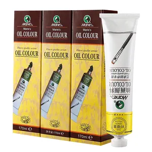 Maries marca vendita diretta professionale genuino tubo di alluminio singolo una scatola di colore 170ml colori ad olio vernici O-1170