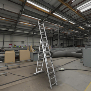 Chất lượng cao nhôm gấp cầu thang EN131 phê duyệt đa mục đích mở rộng thang với bước rộng cho ngoài trời hội thảo sử dụng - Product Image 3