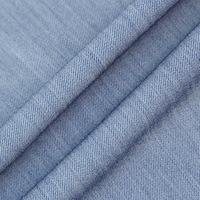 Tissu Sergé Mini TR Doux Extensible 2/2 en 75% Polyester, 20% Rayonne, 5% Lin et Spandex, Idéal pour Blazers, Pantalons à Jambes Larges et Robes - Vente Chaude