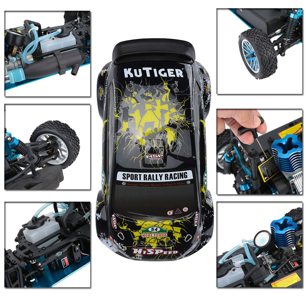 HSP Racing 1/10 Scale RC Rally Car - Gas Powered 4WD Kutiger 94177