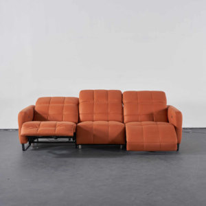 Leather Recliner Set-Modern Three Seat With Genuine Metal Frame & Extendable Features Recliner <b>Sofa</b>-KLBN2026022504 Recliner - Product Image 4