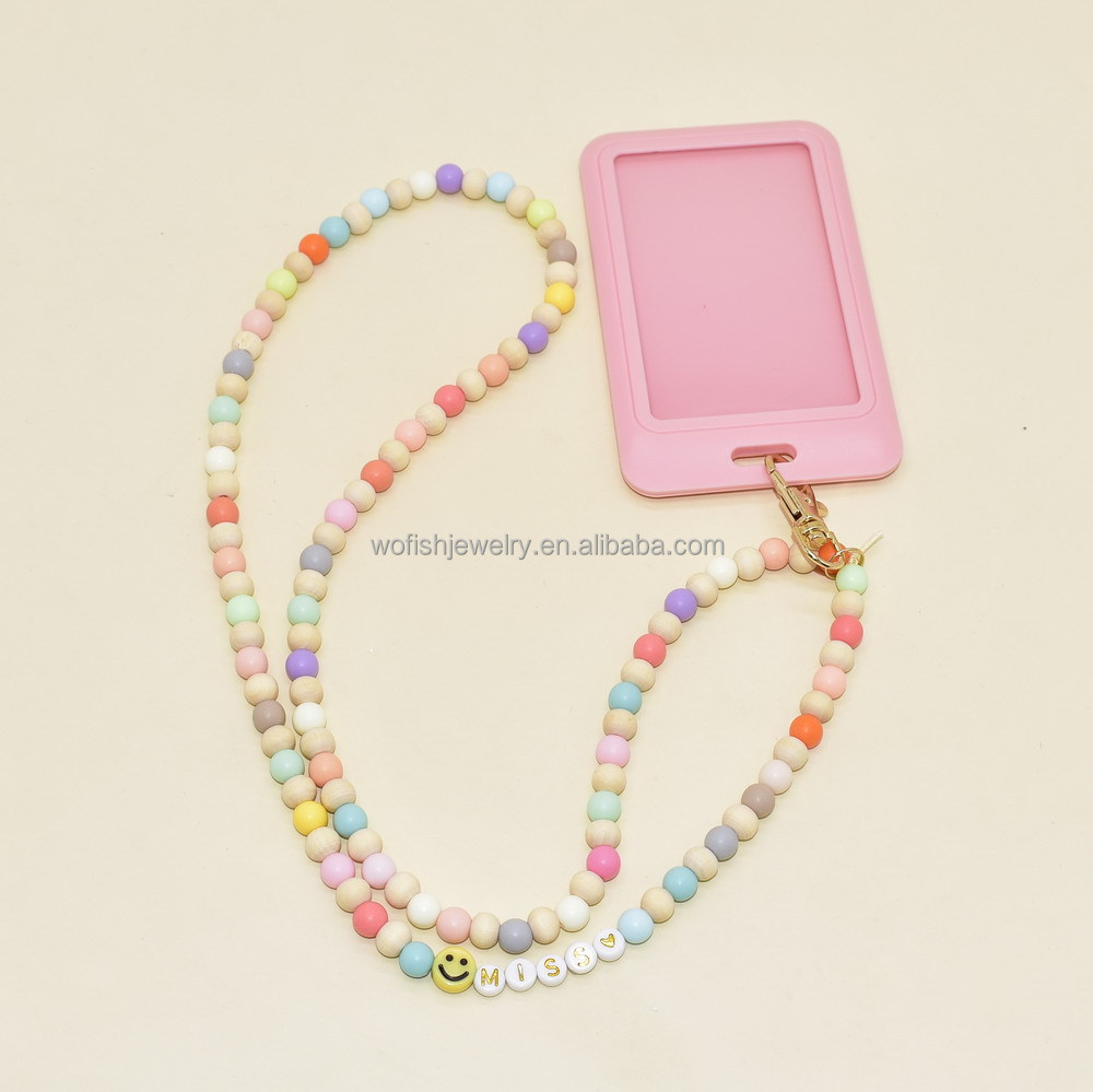 Teacher Appreciation Gifts Pencil Colors Silicone Beads With Notebook Lanyard Keychains Gifts for Girls Promotional Lanyards Image 4