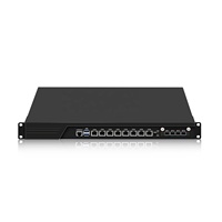 Serveur Pare-feu Rackable CWWK 1U C236 19'' avec processeur I3-8100/i5-9400/i7-8700, 8 ports LAN I226V, SFP+ 10Gbe, USB3.0, DDR4, Appliance Serveur OPNsense