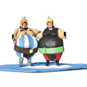 Kostum setelan Sumo Asterix, pakaian kostum Obelix sumo