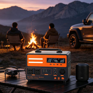สถานีไฟฟ้าพกพาแบบ UPS กำลังไฟ 1000W OEM ODM ผลิตตามสั่ง กำลังไฟ 200W-1000W พร้อมใช้งาน แบตเตอรี่ LiFePO4 เครื่องกำเนิดไฟฟ้าพลังงานแสงอาทิตย์จากโรงงานโดยตรง - Product Image 6