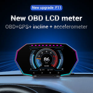 Populaire voiture OBD2 + <span class=keywords><strong>GPS</strong></span> électronique écran tactile bouton 5.5 pouces F11 affichage tête haute HUD compteur de vitesse accessoires de voiture pour toutes les voitures - Product Image 2