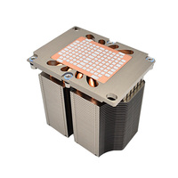 Boîtier d'ordinateur Lga3647 3U/4U, serveur, 4 caloducs, vague longue/carrée, série M5, refroidisseur passif pour processeur, ventilateur 120x120x25mm