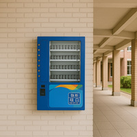 Distributeur automatique de préservatifs en métal Mjaya, durable et compact, mural, avec lecteur de jetons et code QR, idéal pour les centres commerciaux, prend en charge le SDK