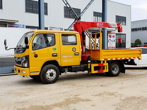 דונגפנג 4x2 מיני 2טון הידראולי טלסקופי בום מנוף באיכות גבוהה טנדר כפול שורה משאית מנוע - Product Image 2