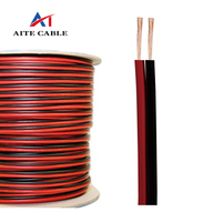 Câble haut-parleur transparent/rouge et noir 2/4/8 conducteurs Fil audio