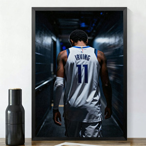 Affiches murales de stars du basket-ball : affiches des Cavaliers et des <span class=keywords><strong>Mavericks</strong></span> pour salon, chambre à coucher et dortoirs - Product Image 1