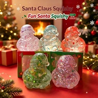Collection de Noël très prisée : Jouets anti-stress en TPR en forme de mélasse pour adultes et enfants, à rebond lent, à tapoter et à pincer