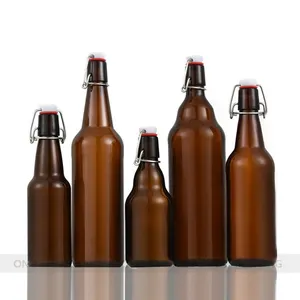 ONO en çok satan boş 250ml 500ml 750ml cam şişe içecek suyu bira votka viski yağı için kolay salıncak basma kafa