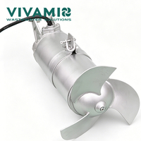 Mélangeur submersible électrique industriel à lame autonettoyante pour digesteurs aérobies, réservoirs biologiques et projets de traitement des eaux usées