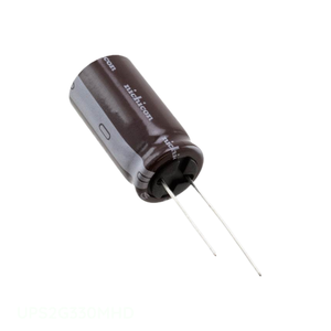 Condensateur à électrolyte aluminium 33 µF 20 % 400 V à montage traversant (TH) radiale UPS2G330MHD du fabricant Channel - Product Image 1