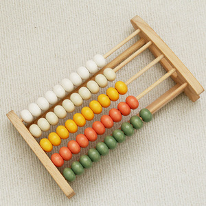 Jouet éducatif unisexe à dix vitesses Support <span class=keywords><strong>boulier</strong></span> <span class=keywords><strong>en</strong></span> <span class=keywords><strong>bois</strong></span> de haute qualité Nouveau design créatif certifié CE EN71 Boîte d'emballage mathématique - Product Image 6