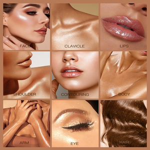 50g Private Label Shimmer Oil Maquillage Visage Glow <span class=keywords><strong>Bronzer</strong></span> Surligneur Liquide Glitter Corps Shimmer Oil - Product Image 6